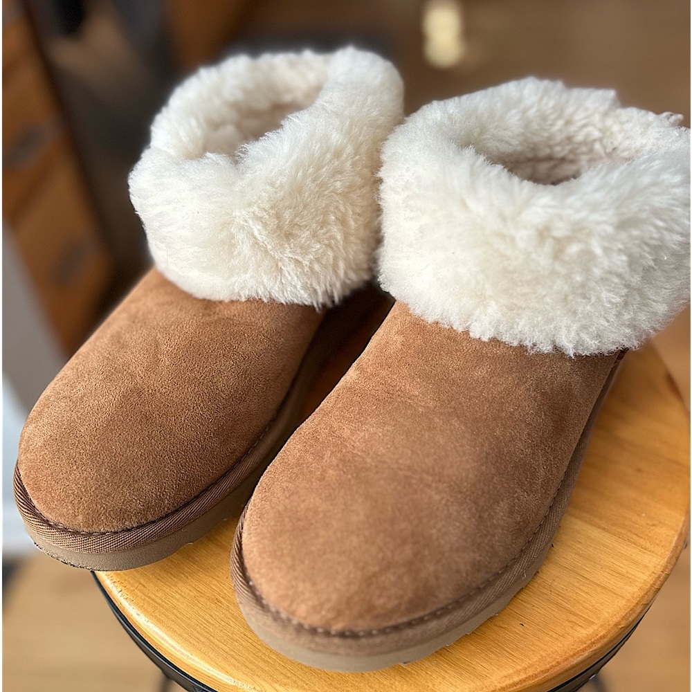 Ugg Boots. Size 7. Suede. Short ankle. In great condition.